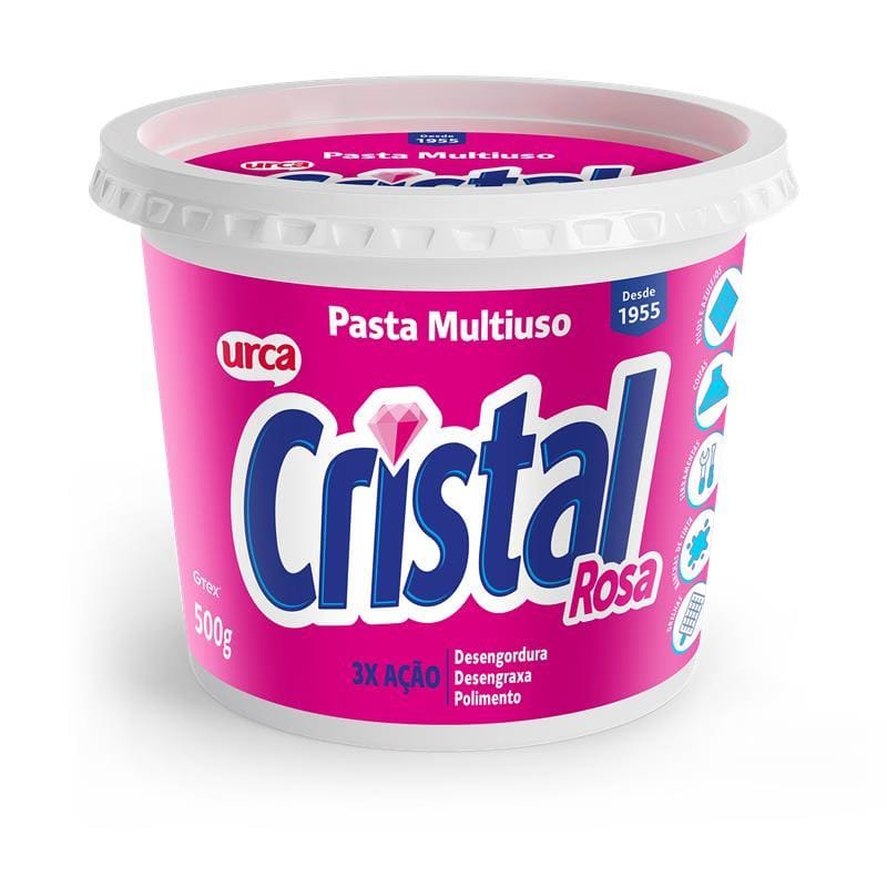 Pasta Cristal Rosa - 500g